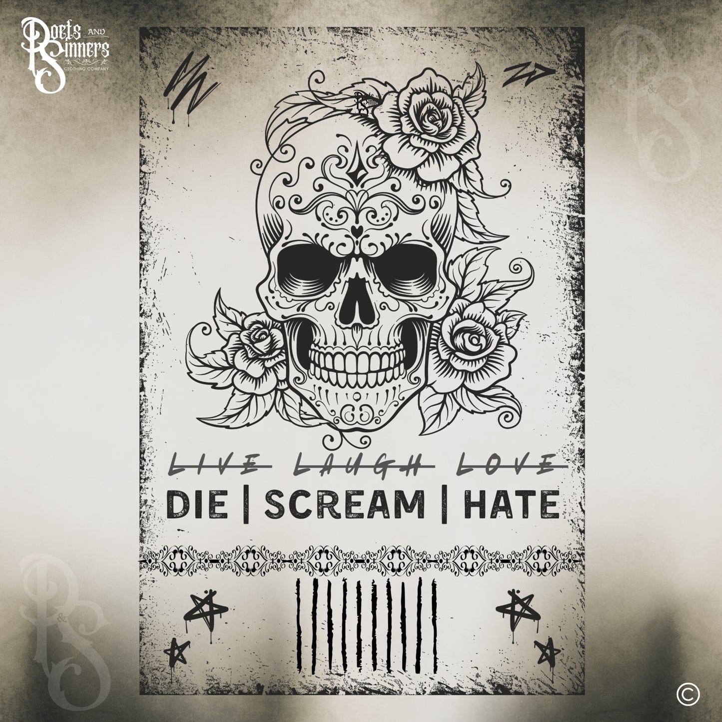 Die | Scream | Hate T-Shirt